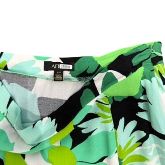 AFRM High Slit Floral Deren Skirt in Multi Green, Size S - Picture 5 of 6